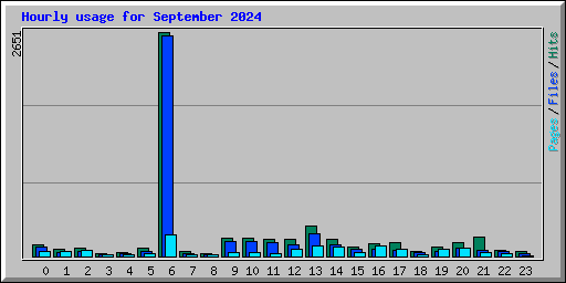 Hourly usage for September 2024